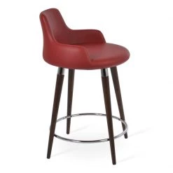 SohoConcept Dervish Wood Counter Stool