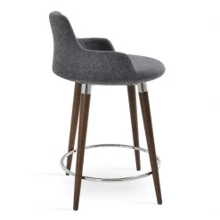 SohoConcept Dervish Wood Counter Stool