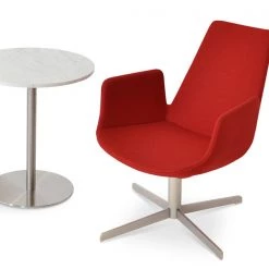 SohoConcept Modern Living Eiffel Arm 4 Star Swivel Chair