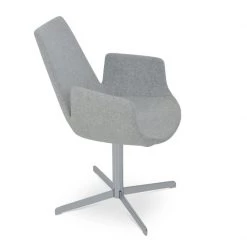 SohoConcept Modern Living Eiffel Arm 4 Star Swivel Chair