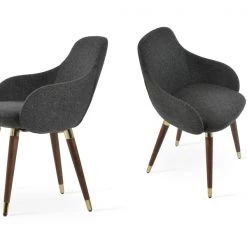 SohoConcept Gazel Arm Wood Chair Modern Dining
