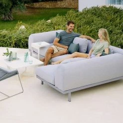 Cane-Line Space 2-Seater Module Sofa In AirTouch Fabric