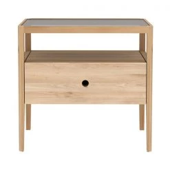 Ethnicraft Spindle Bedside Table Modern Bedroom