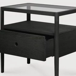 Ethnicraft Spindle Bedside Table Modern Bedroom