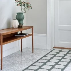 Pappelina Sten Army & Fossil Grey Runner Rug