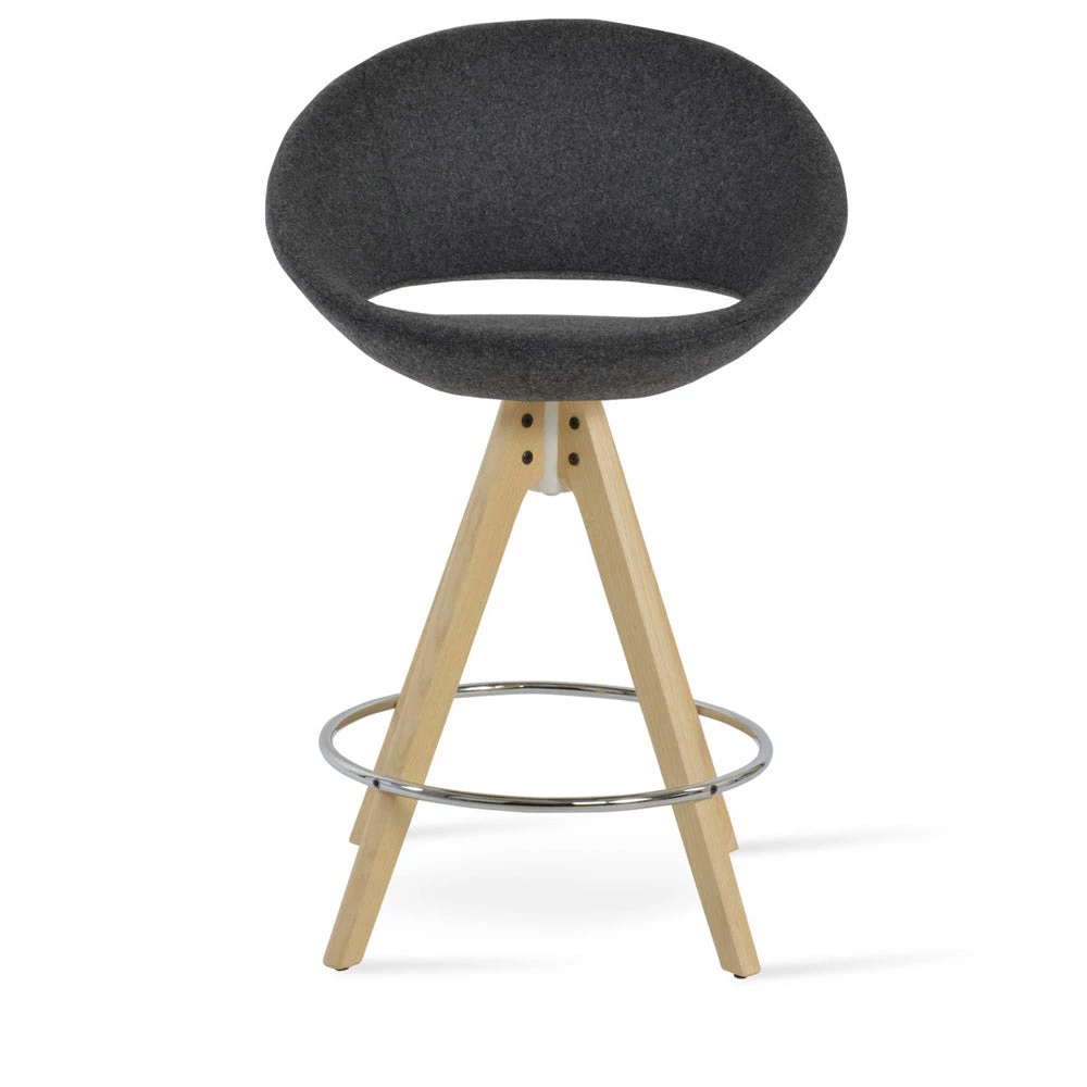 SohoConcept Crescent Pyramid Swivel Counter Stool 6 SohoConcept Crescent Pyramid Swivel Counter Stool