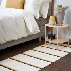 Pappelina Olle Ochre & Vanilla Runner Rug