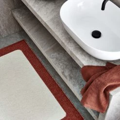 Pappelina Ilda Brick & Vanilla Runner Rug 16 Pappelina Ilda Brick & Vanilla Runner Rug