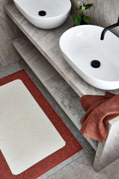 Pappelina Ilda Brick & Vanilla Runner Rug 7 Pappelina Ilda Brick & Vanilla Runner Rug