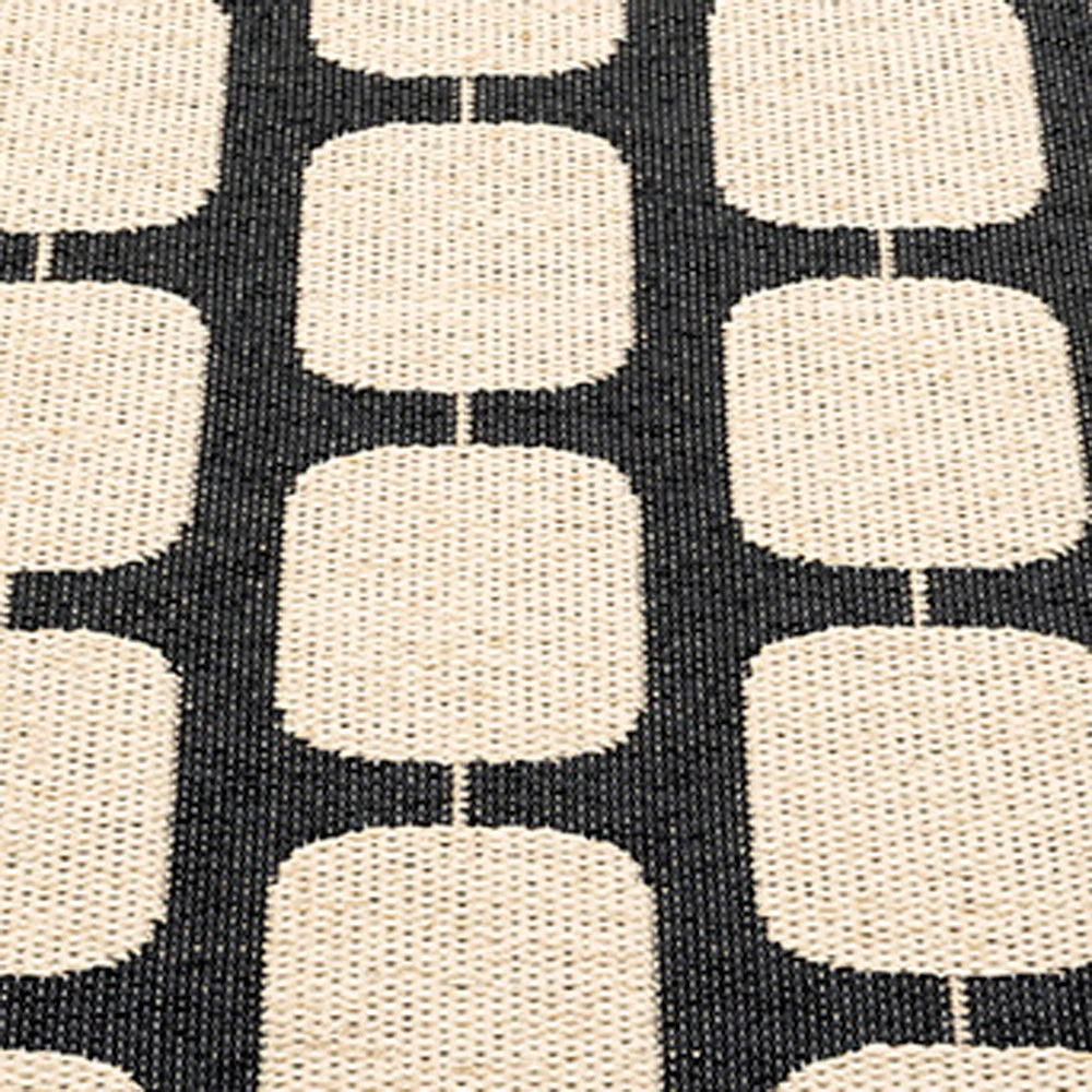 Pappelina Sten Black & Cream Runner Rug 5 Pappelina Sten Black & Cream Runner Rug