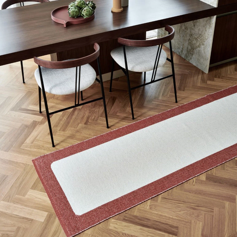 Pappelina Ilda Brick & Vanilla Runner Rug 6 Pappelina Ilda Brick & Vanilla Runner Rug