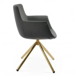 SohoConcept Modern Dining Bottega Swivel Stick Arm Chair