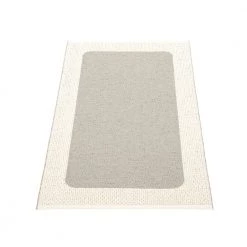 Pappelina Ilda Warm Grey & Vanilla Runner Rug