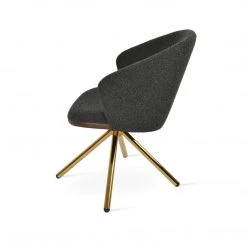 SohoConcept Athena Stick Swivel Dining Armchair Modern Dining