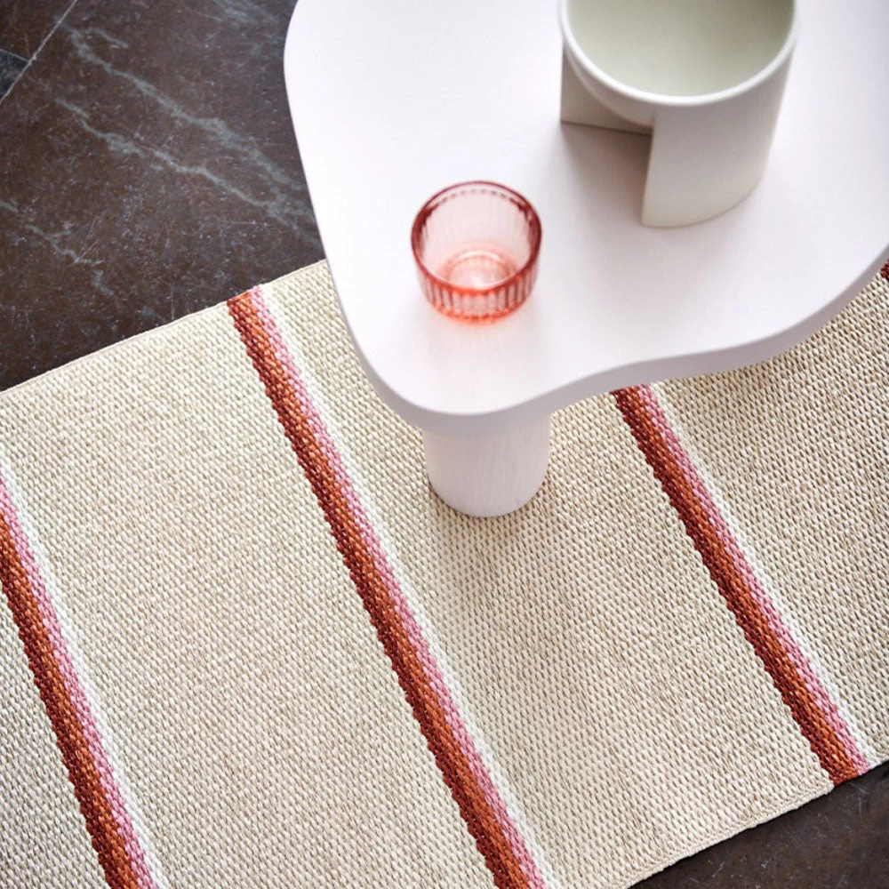 Pappelina Olle Brick & Cream Runner Rug 5 Pappelina Olle Brick & Cream Runner Rug