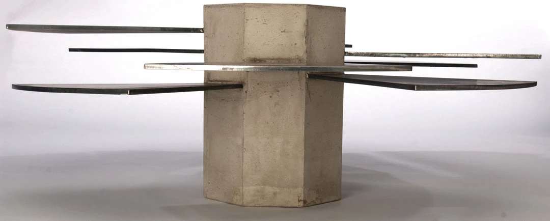 James De Wulf Steel Fan Coffee Table 5 James De Wulf Steel Fan Coffee Table