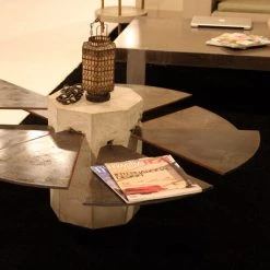 James De Wulf Steel Fan Coffee Table