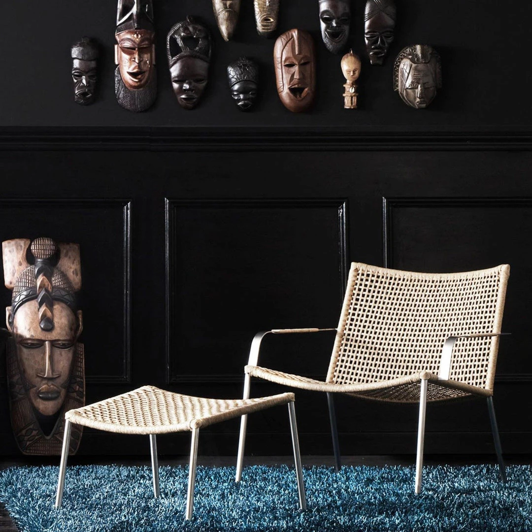 Cane-Line Straw Flat Weave Footstool 6 Cane-Line Straw Flat Weave Footstool