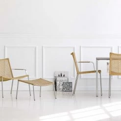 Cane-Line Straw Flat Weave Footstool 13 Cane-Line Straw Flat Weave Footstool