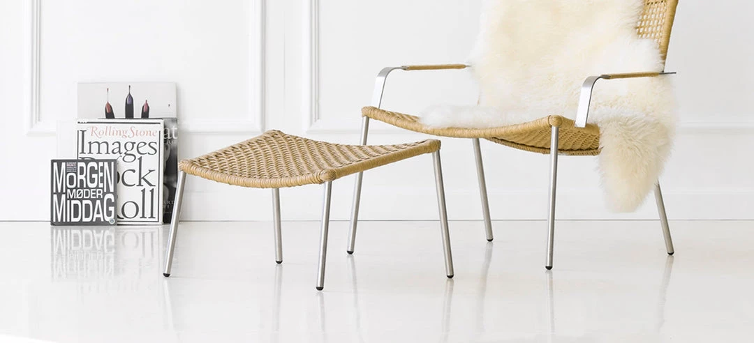 Cane-Line Straw Round Weave Footstool 7 Cane-Line Straw Round Weave Footstool