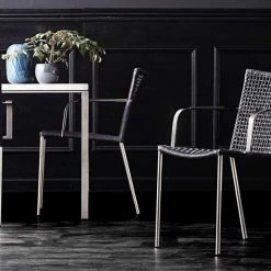 Cane-Line Straw Weave Stackable Dining Armchair Modern Dining