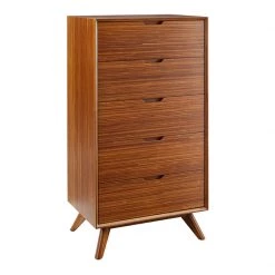 Greenington Summit Amber Five Drawer Chest Modern Bedroom