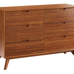 Greenington Modern Bedroom Summit Amber Six Drawer Dresser