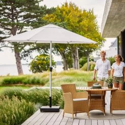 Cane-Line Sunshade Parasol With Crank System Umbrellas & Sunshades