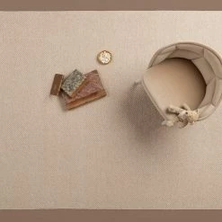 Pappelina Svea Metallic Beige & Beige Runner Rug