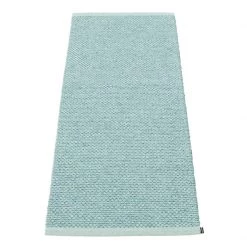 Pappelina Rugs Svea Metallic Azurblue & Pale Turquoise Runner Rug