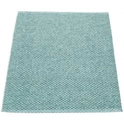 Pappelina Rugs Svea Metallic Azurblue & Pale Turquoise Runner Rug