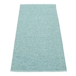 Pappelina Rugs Svea Metallic Azurblue & Pale Turquoise Runner Rug