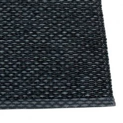Pappelina Rugs Svea Metallic Black & Black Rug