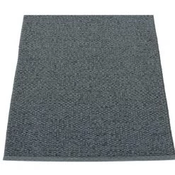 Pappelina Svea Metallic Black & Granit Runner Rug
