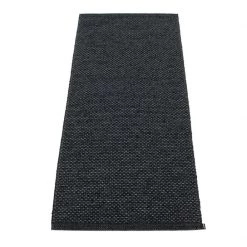 Pappelina Svea Metallic Black & Black Runner Rug 29 Pappelina Svea Metallic Black & Black Runner Rug