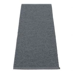 Pappelina Svea Metallic Black & Granit Runner Rug