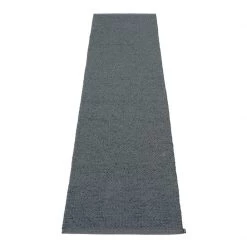 Pappelina Svea Metallic Black & Granit Runner Rug