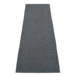 Pappelina Svea Metallic Black & Granit Runner Rug