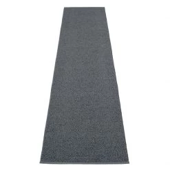 Pappelina Svea Metallic Black & Granit Runner Rug