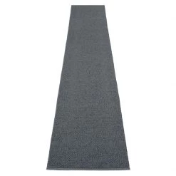 Pappelina Svea Metallic Black & Granit Runner Rug