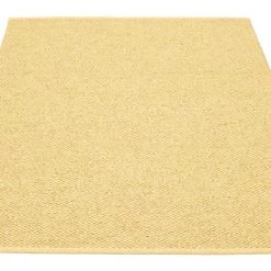 Pappelina Rugs Svea Metallic Gold & Pale Yellow Rug