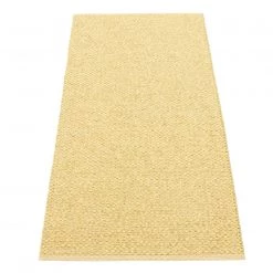 Pappelina Svea Metallic Gold & Pale Yellow Runner Rug Rugs