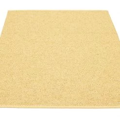 Pappelina Rugs Svea Metallic Gold & Pale Yellow Rug