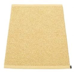 Pappelina Svea Metallic Gold & Pale Yellow Runner Rug Rugs
