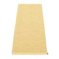 Pappelina Svea Metallic Gold & Pale Yellow Runner Rug Rugs