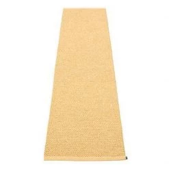Pappelina Svea Metallic Gold & Pale Yellow Runner Rug Rugs