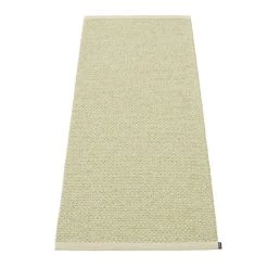 Pappelina Svea Metallic Olive & Seagrass Runner Rug Rugs