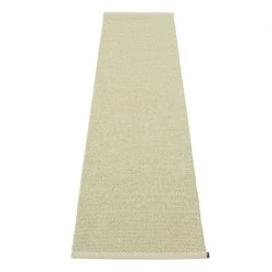 Pappelina Svea Metallic Olive & Seagrass Runner Rug Rugs