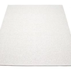Pappelina Rugs Svea Metallic White & White Rug (Clearance)