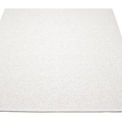 Pappelina Svea Metallic White & White Rug Rugs